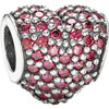 Pandora Red Pave Heart Charm (NEW)