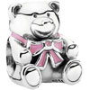 PANDORA Bead Baby Girl Teddy Charm Pink Enamel PANDORA Bead Baby Girl Teddy Charm Pink Enamel