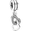 PANDORA Interlocked Hearts Hanging Charm PANDORA Interlocked Hearts Hanging Charm