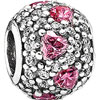 PANDORA Pink Heart Pavé Ball Charm PANDORA Pink Heart Pavé Ball Charm