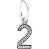 PANDORA "2" Hanging Charm PANDORA "2" Hanging Charm