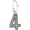 PANDORA "4" Hanging Charm PANDORA "4" Hanging Charm