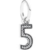 PANDORA "5" Hanging Charm PANDORA "5" Hanging Charm