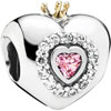 PANDORA Pink Princess Heart Charm PANDORA Pink Princess Heart Charm