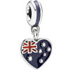 PANDORA Australian Heart Flag Hanging Charm PANDORA Australian Heart Flag Hanging Charm