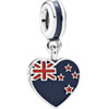 PANDORA New Zealand Heart Flag Hanging Charm PANDORA New Zealand Heart Flag Hanging Charm