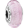 PANDORA Pink Shimmer Faceted Murano Glass Charm PANDORA Pink Shimmer Faceted Murano Glass Charm