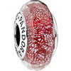 PANDORA Red Shimmering Murano Glass Charm PANDORA Red Shimmering Murano Glass Charm