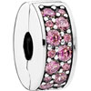 PANDORA Honeysuckle Pink Shining Elegance Spacer Clip PANDORA Honeysuckle Pink Shining Elegance Spacer Clip