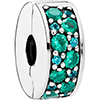 PANDORA Green Mosaic Shining Elegance Spacer Clip PANDORA Green Mosaic Shining Elegance Spacer Clip