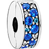 PANDORA Blue Mosaic Shining Elegance Spacer Clip (NEW) PANDORA Blue Mosaic Shining Elegance Spacer Clip (NEW)
