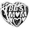 PANDORA Best Mother Openwork Heart Charm PANDORA Best Mother Openwork Heart Charm