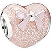 PANDORA Pink Land and Bow Charm PANDORA Pink Land and Bow Charm