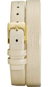 Pandora Double Oblong Cream Leather Strap